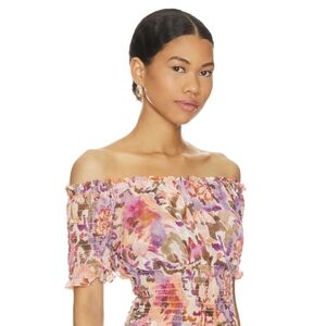NWT- MISA Los Angeles - Toulah Top in Sunset Blooms, Size M